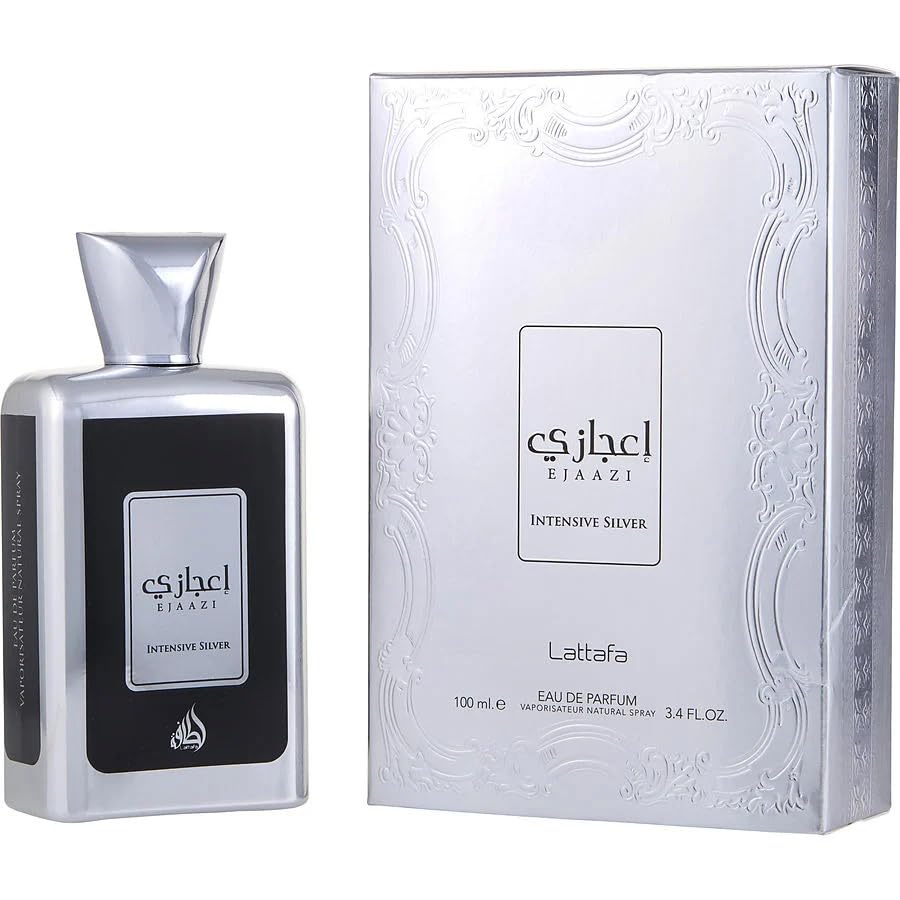 Lattafa Ejaazi Intensive Silver EDP 100ML Perfume Mauritius - Browse the price list and shop online at Maulux.mu