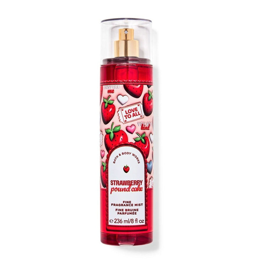 Bath & Body Works Strawberry Pound Cake Fragrance Mist 236ML Perfume Mauritius - Shop online at Maulux.mu
