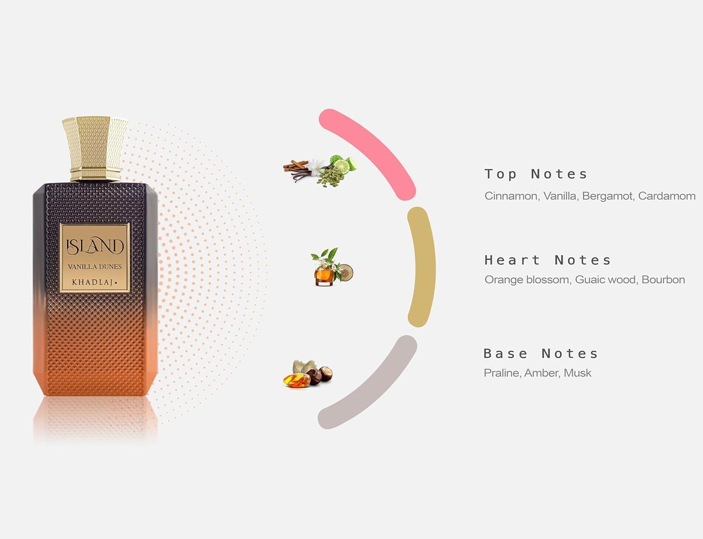 Khadlaj Island Vanilla Dunes Extrait De Parfum 100ML Perfume Mauritius - Shop online at Maulux.mu