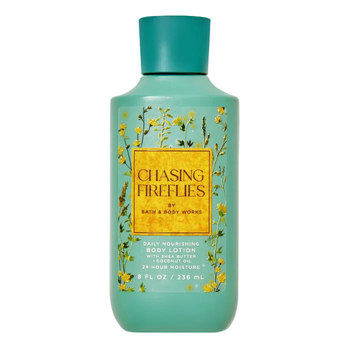 Bath and Body Works Chasing Fireflies Body Lotion 236ml enchanted floral packaging available at Maulux.mu