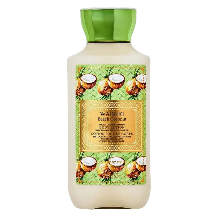 Bath and Body Works Waikiki Beach Coconut Body Lotion 236ml bottle on Maulux.mu