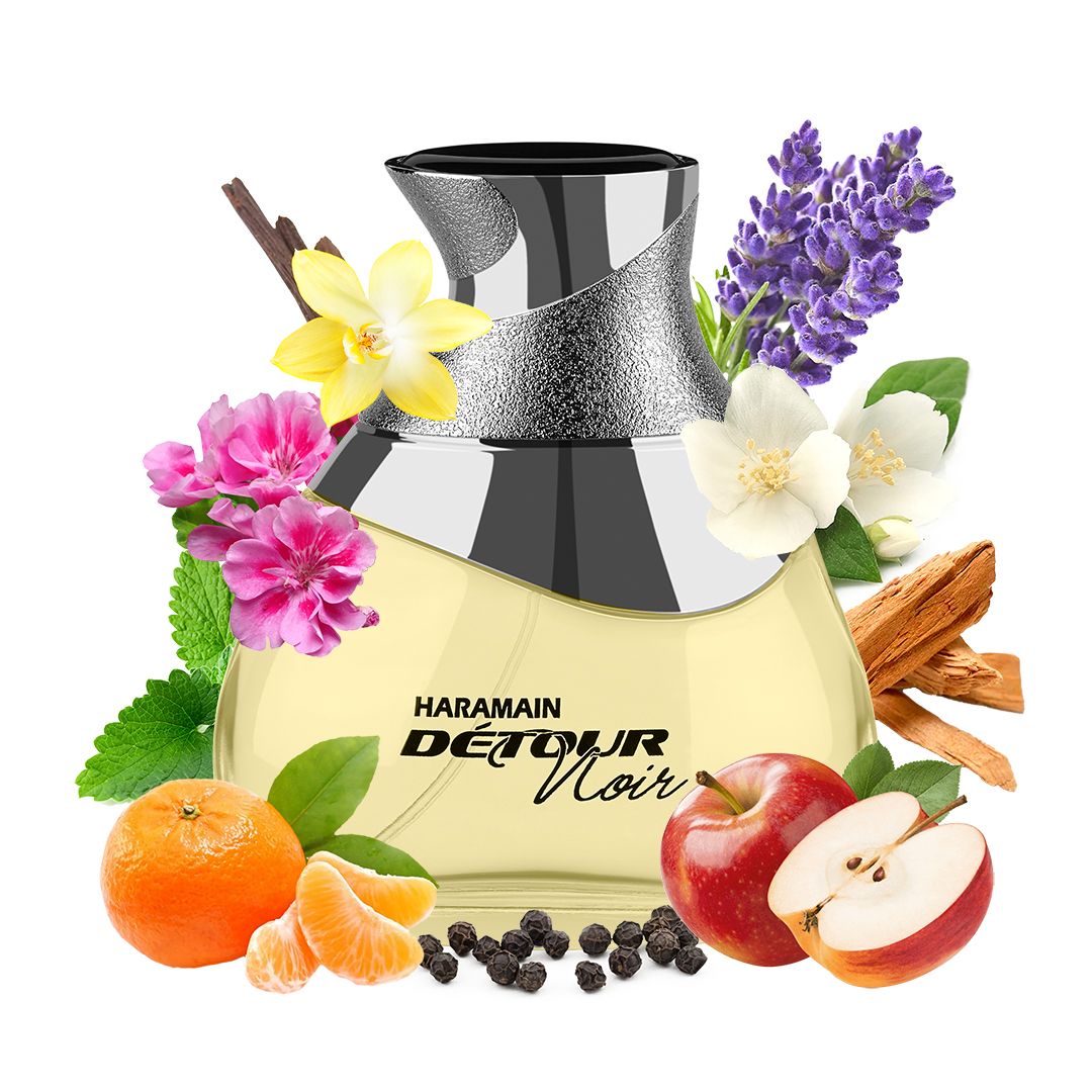 Al Haramain Detour Noir EDP 100ML Perfume Mauritius - Browse the price list and shop online at Maulux.mu