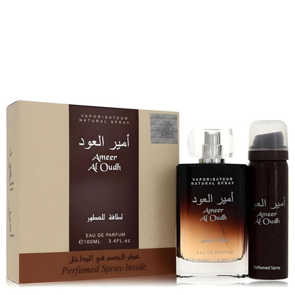 Lattafa Ameer Al Oudh EDP 100ML + Deodorant Perfume Mauritius - Browse the price list and shop online at Maulux.mu