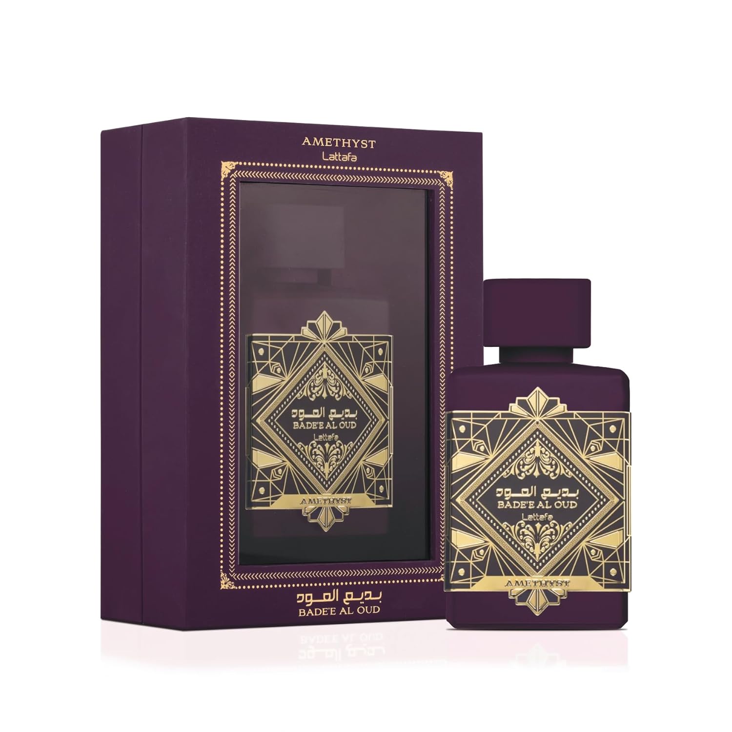 Lattafa Bade'e Al Oud Amethyst EDP 100ML Perfume Mauritius - Browse the price list and shop online at Maulux.mu