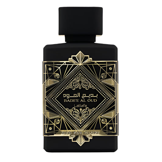 Lattafa Bade'e Al Oud Oud for Glory EDP 100ML Perfume Mauritius - Browse the price list and shop online at Maulux.mu