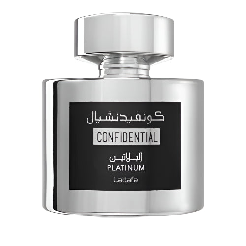 Lattafa Confidential Platinum EDP 100ML Perfume Mauritius - Browse the price list and shop online at Maulux.mu