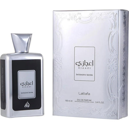 Lattafa Ejaazi Intensive Silver EDP 100ML Perfume Mauritius - Browse the price list and shop online at Maulux.mu