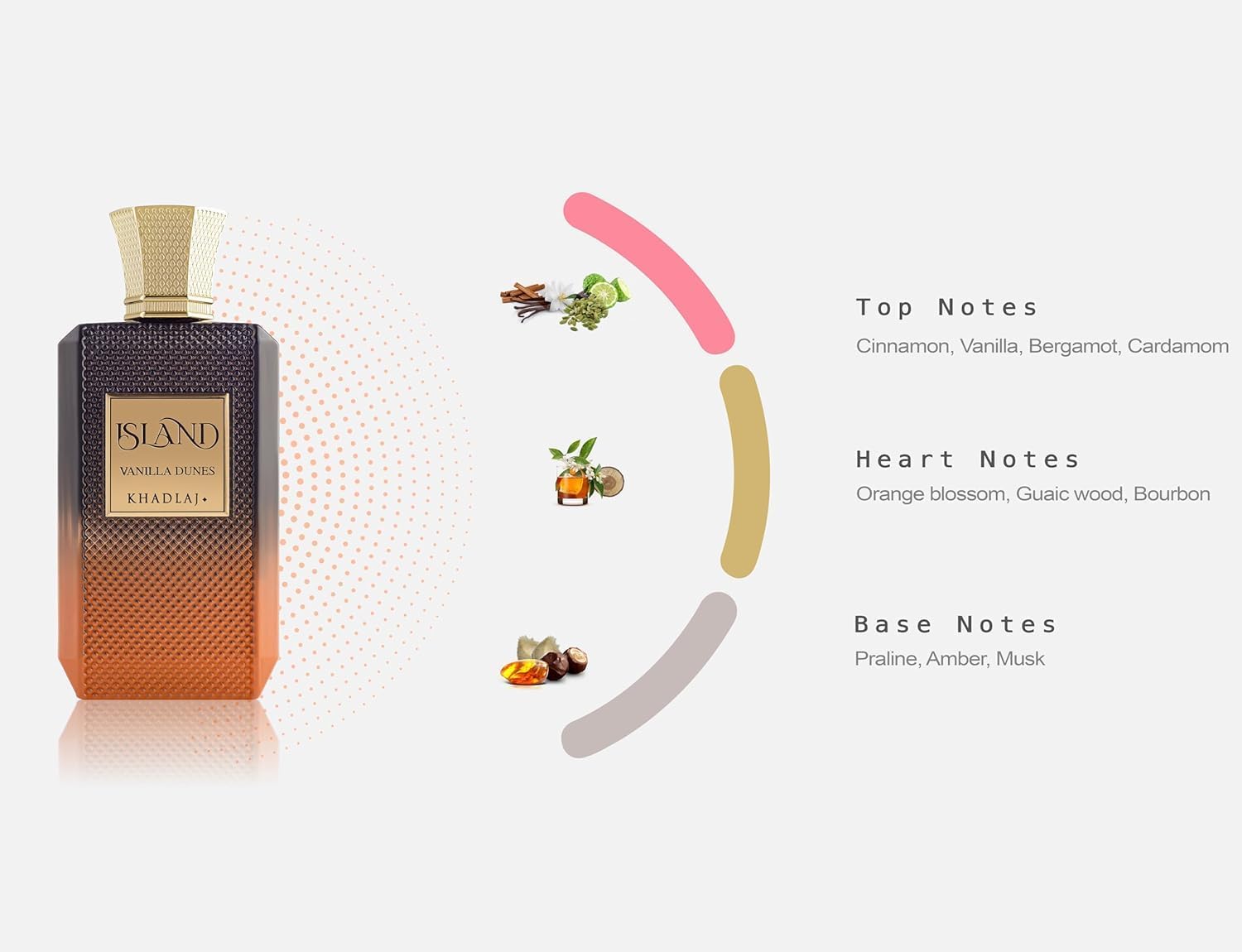 Khadlaj Island Vanilla Dunes Extrait De Parfum 100ML Perfume Mauritius - Shop online at Maulux.mu