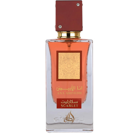 Lattafa Ana Abiyedh Scarlet EDP 100ML Perfume Mauritius - Shop online at Maulux.mu