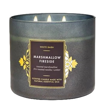 Bath and Body Works Marshmallow Fireside 3-Wick Scented Candle with toasted marshmallow and smoldering woods notes - Maulux Mauritius