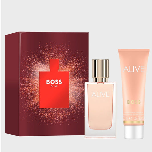 Hugo Boss Boss Alive Set EDP 30ML + 50ML Body Lotion Perfume Mauritius - Shop online at Maulux.mu