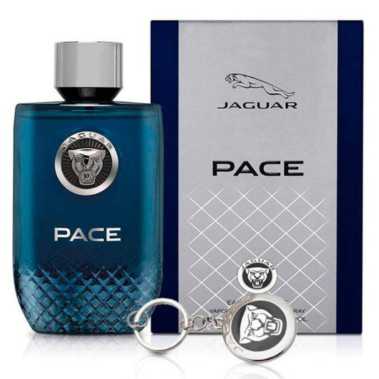 Jaguar Pace Set EDT 100ML + Coffret Keychain Perfume Mauritius - Shop online at Maulux.mu