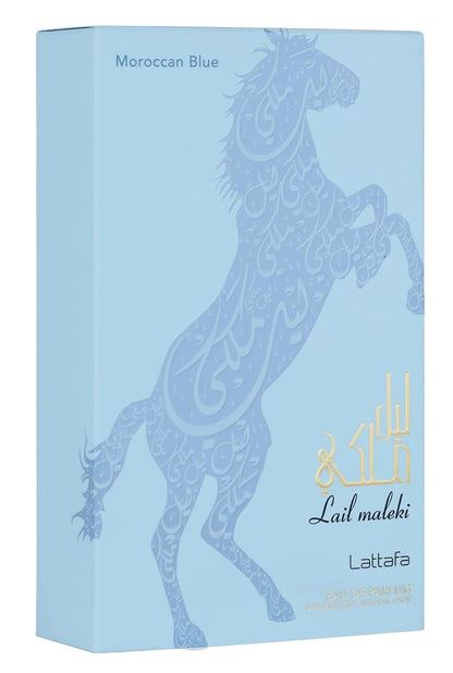  Lattafa Lail Maleki Moroccan Blue EDP 100ML Perfume Maulux