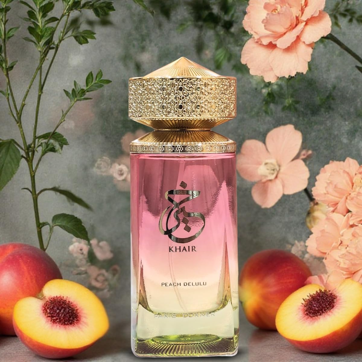 Paris Corner Khair Peach Delulu EDP 100ML Perfume Mauritius Maulux