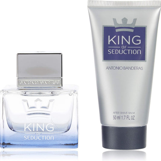 Antonio Banderas King Of Seduction Gift Set EDT 50ML + After Shave Balm 75ML perfume Maulux