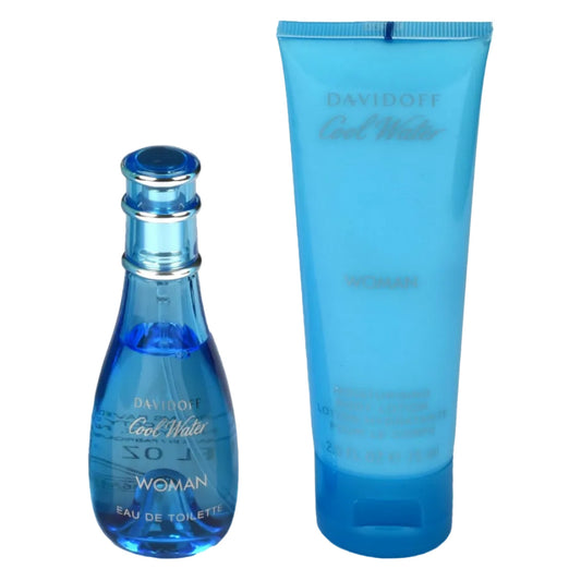 Davidoff Cool Water Woman Gift Set EDT 30ML + Body Lotion 75ML