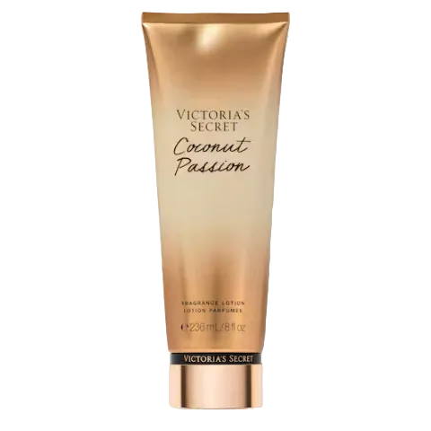 Victoria's Secret Coconut Passion Body Lotion 236ml gold bottle available at Maulux.mu